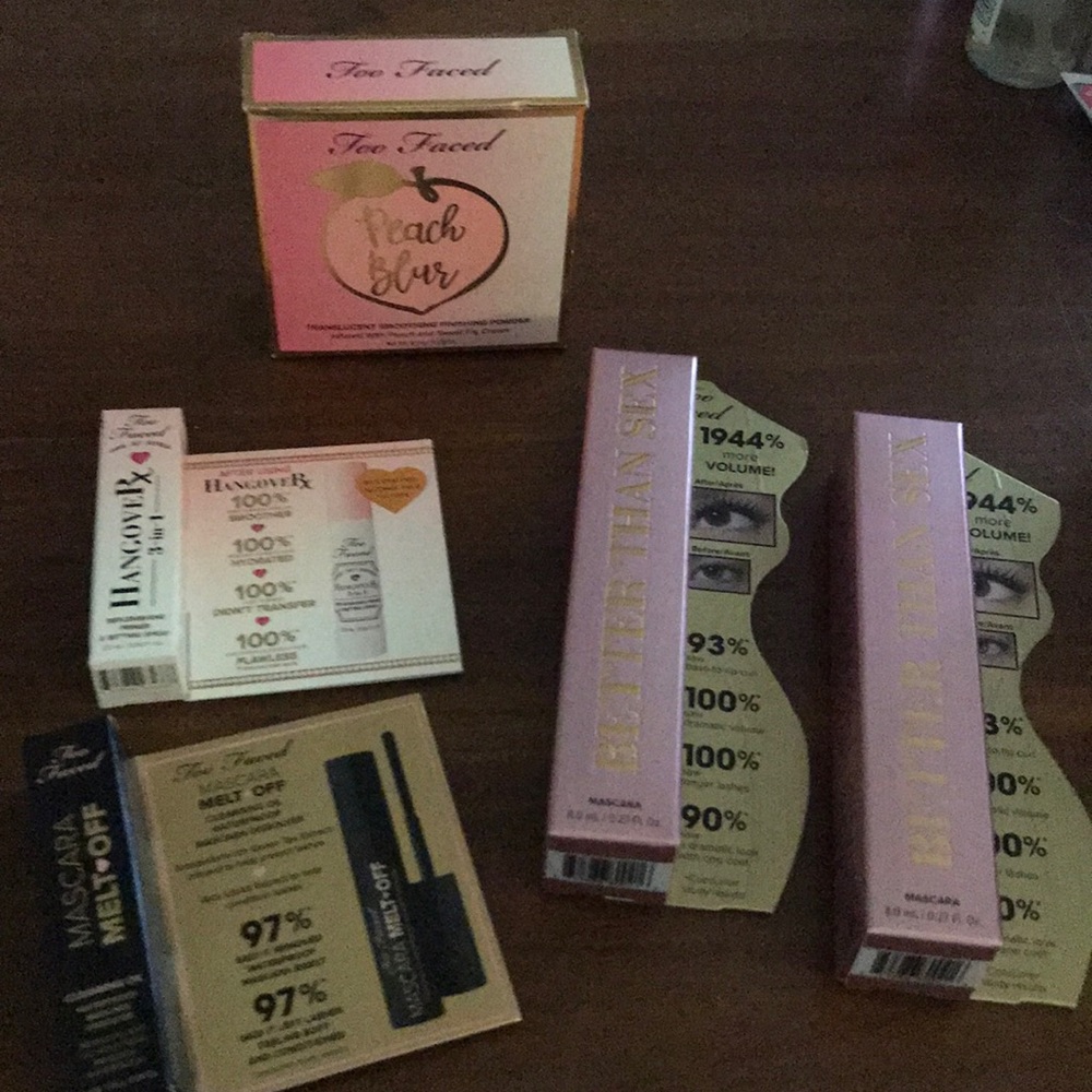 Too Faced bundl Better Then Sex Mascara Peach Blur - Picture 1 of 5